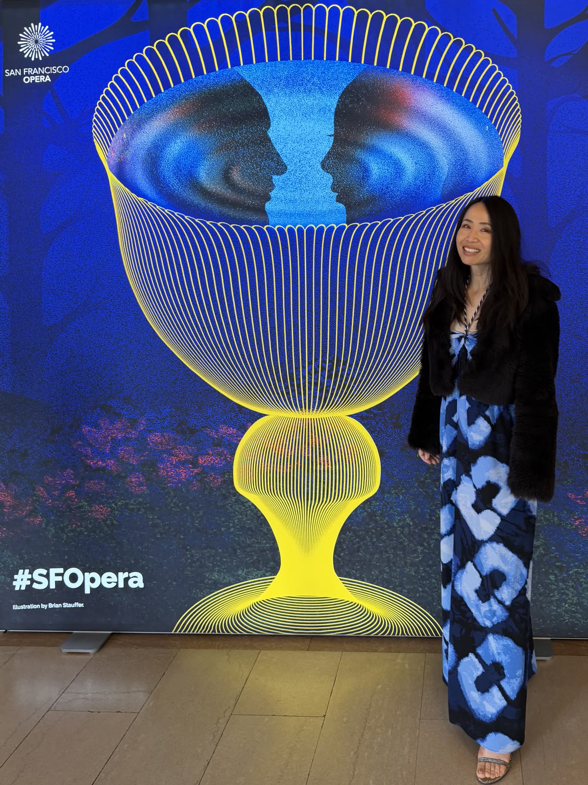 Duanni Hurd attending San Francisco Opera's Parsifal opening night